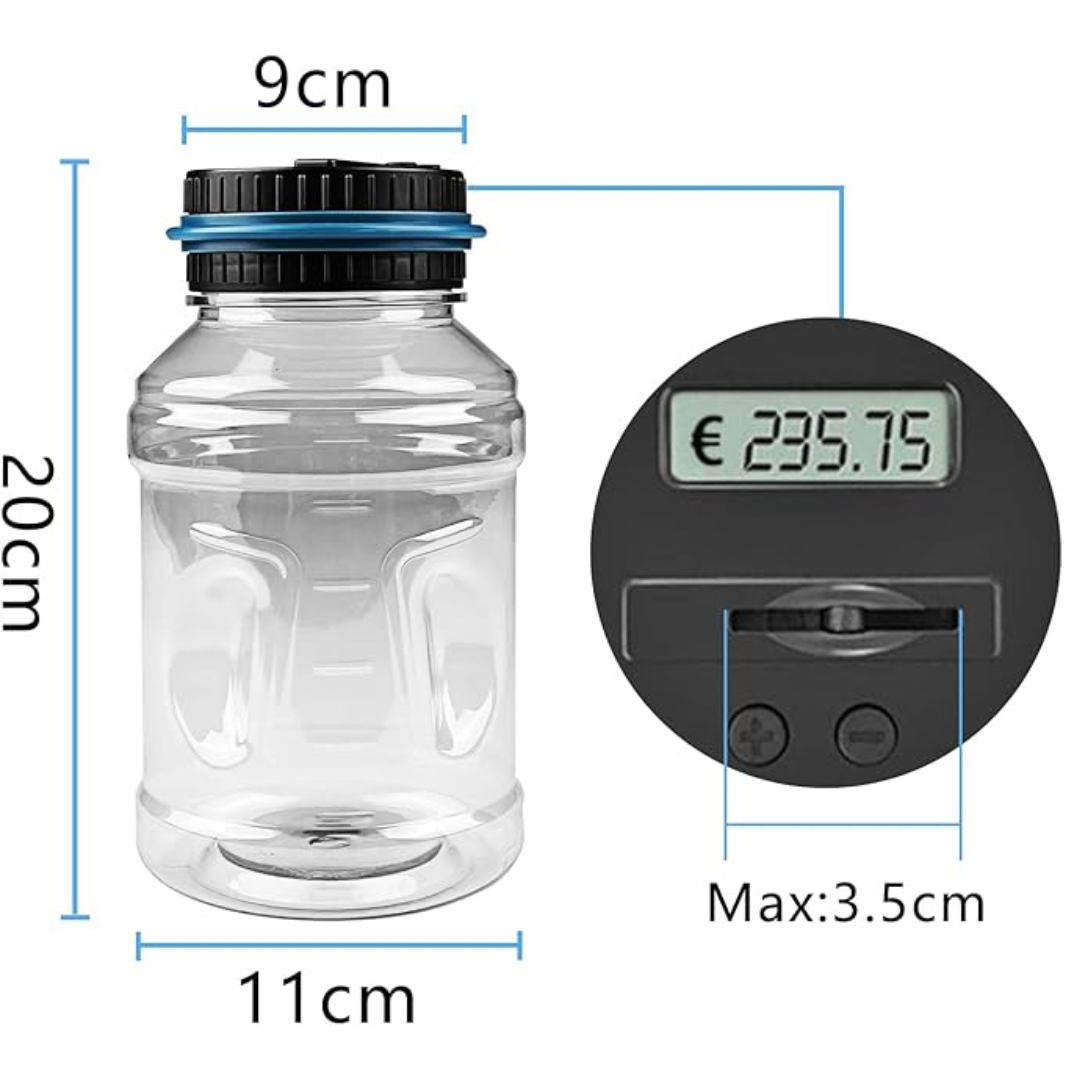 Digitale Spardose mit intelligenter Zählfunktion – Sparen macht wieder Spaß!