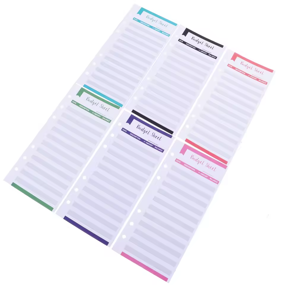 Budgetübersicht Blätter 36 Stück